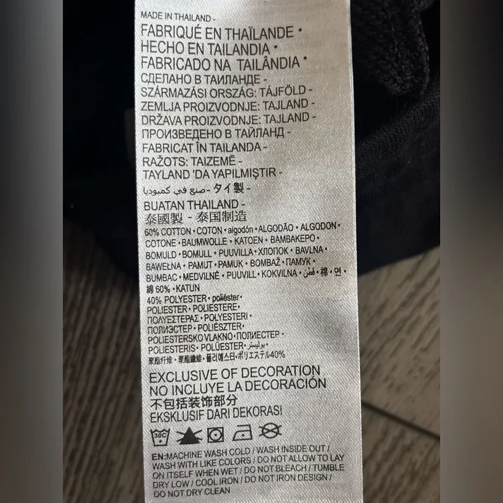 Nike Kids Black Joggers with Pink Logo and Blue Text